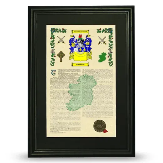 O'Kramer Deluxe Armorial Framed - Black
