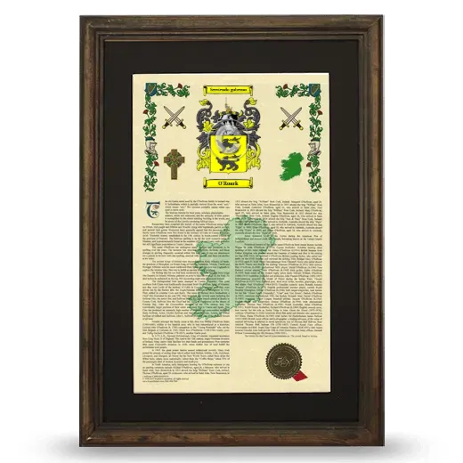 O'Roark Deluxe Armorial Framed - Brown