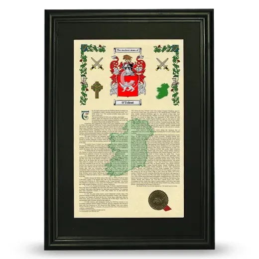 O'Tolent Deluxe Armorial Framed - Black