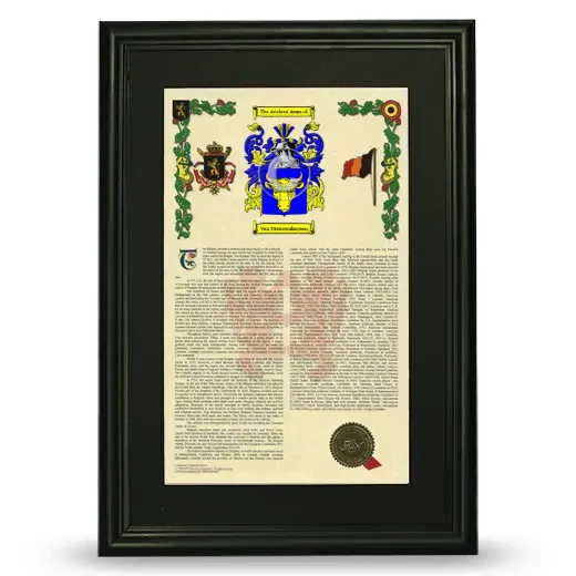 Van Nieuwenhuysen Deluxe Armorial Framed - Black