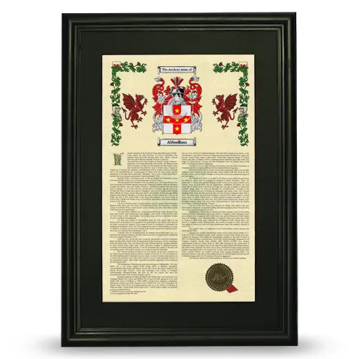Abbadhan Deluxe Armorial Framed - Black