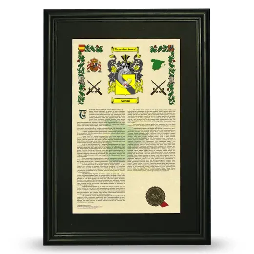 Accuni Deluxe Armorial Framed - Black