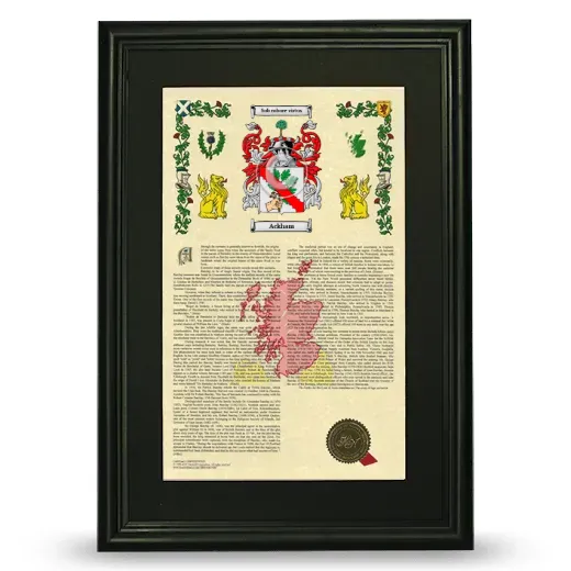 Ackham Deluxe Armorial Framed - Black