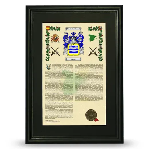 Ague Deluxe Armorial Framed - Black