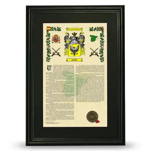 Aguiler Deluxe Armorial Framed - Black