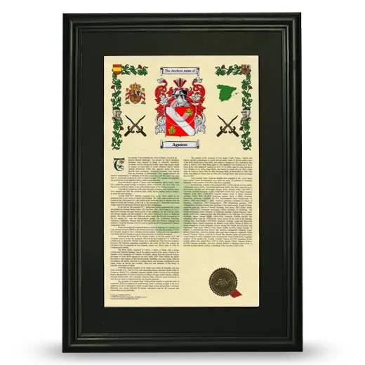 Aguirra Deluxe Armorial Framed - Black
