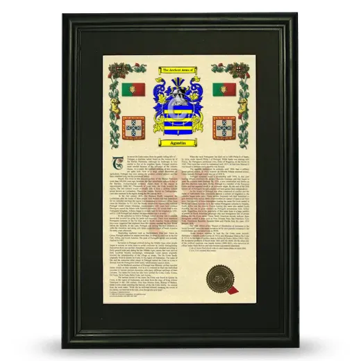 Agustin Deluxe Armorial Framed - Black