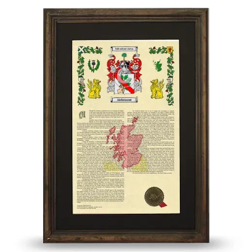 Aichement Deluxe Armorial Framed - Brown