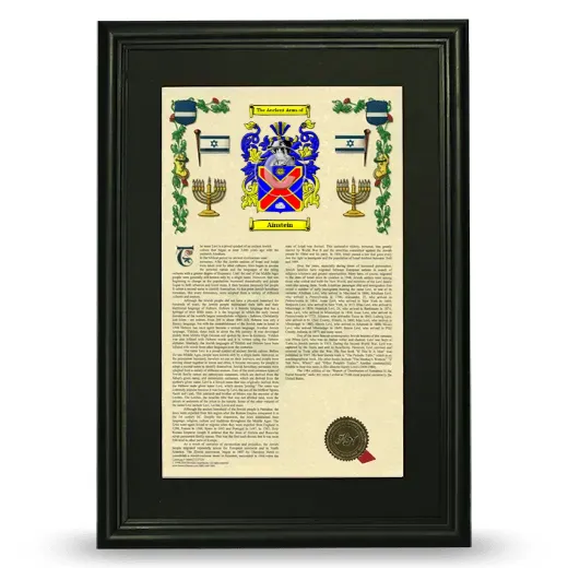 Ainstein Deluxe Armorial Framed - Black
