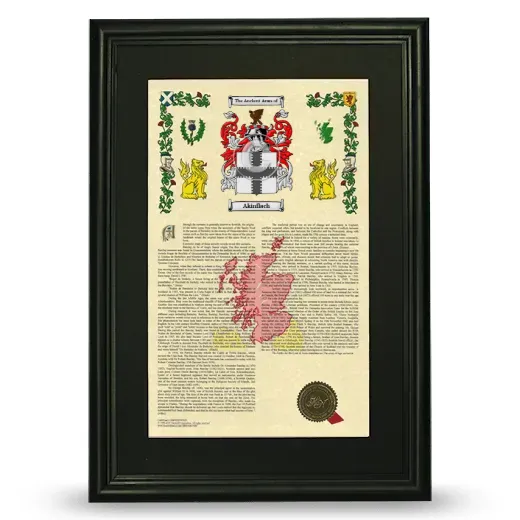 Akinflach Deluxe Armorial Framed - Black
