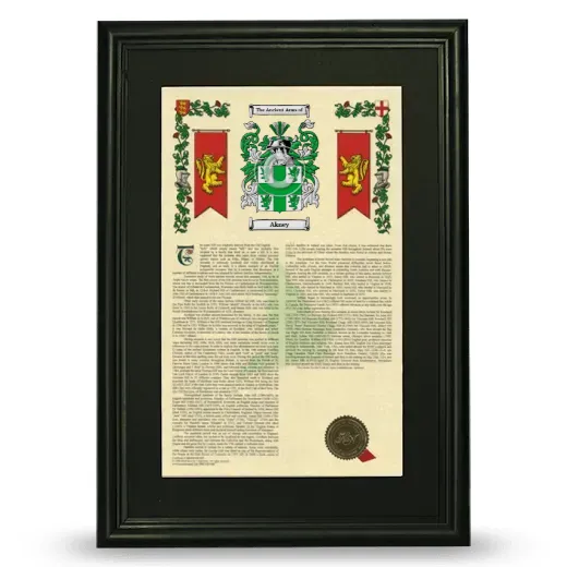 Akney Deluxe Armorial Framed - Black