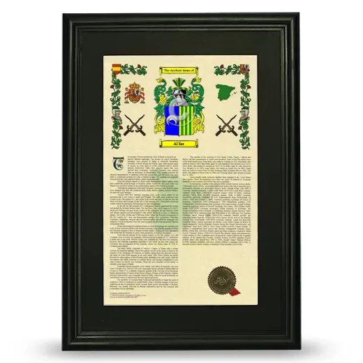 Al'far Deluxe Armorial Framed - Black
