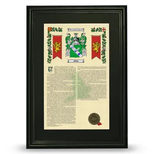 Albint Deluxe Armorial Framed - Black