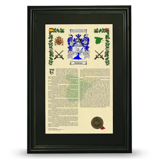 Alcántara Deluxe Armorial Framed - Black