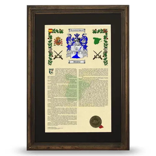 Alcantar Deluxe Armorial Framed - Brown