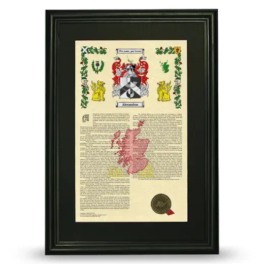Alexandras Deluxe Armorial Framed - Black