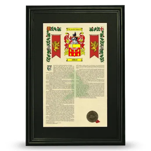 Allferd Deluxe Armorial Framed - Black
