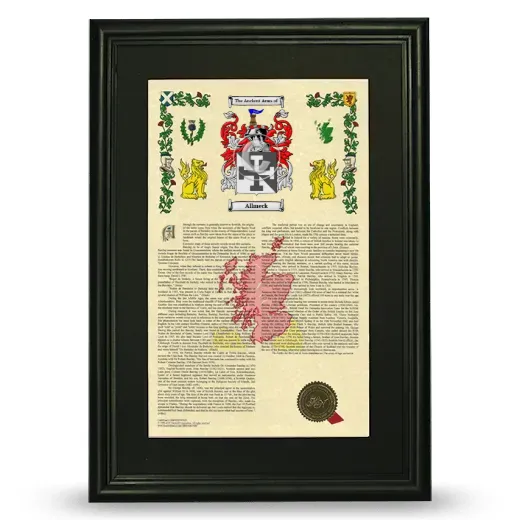 Allmeck Deluxe Armorial Framed - Black