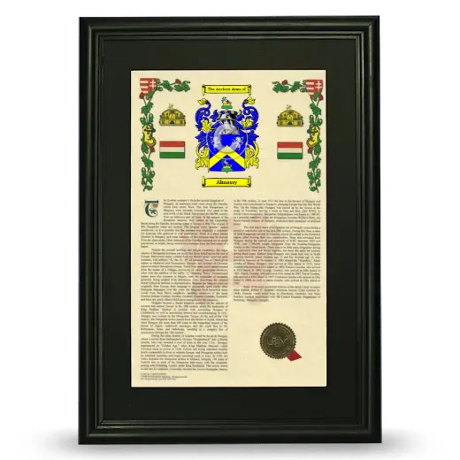 Almassy Deluxe Armorial Framed - Black