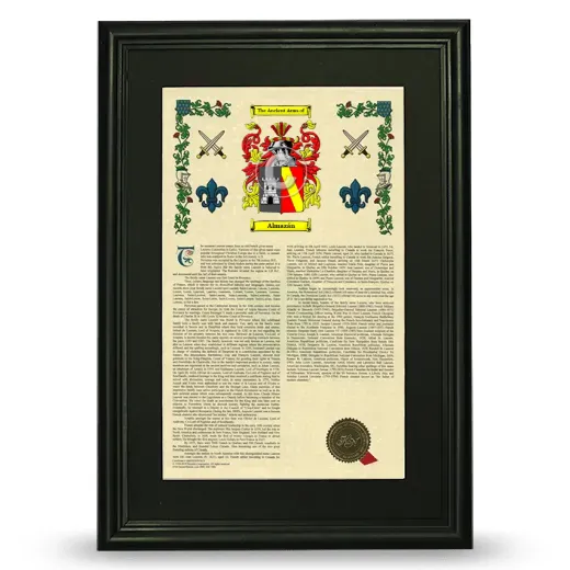 Almazán Deluxe Armorial Framed - Black