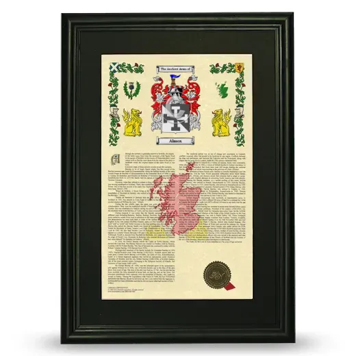 Almox Deluxe Armorial Framed - Black