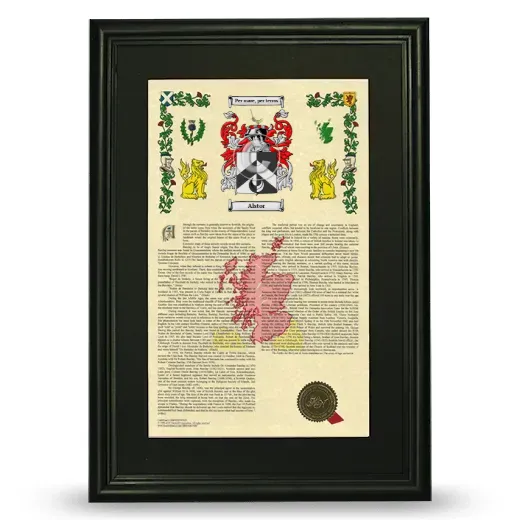 Alstor Deluxe Armorial Framed - Black