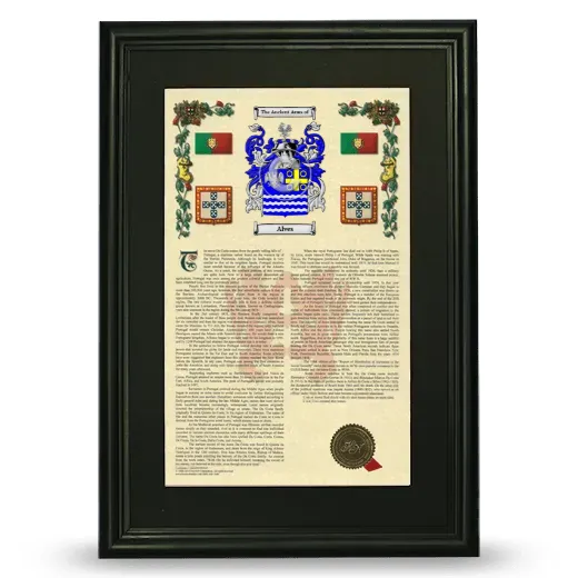 Alves Deluxe Armorial Framed - Black