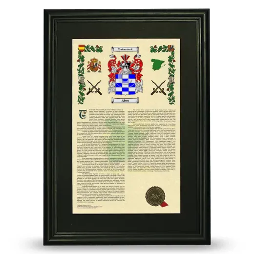 Alves Deluxe Armorial Framed - Black