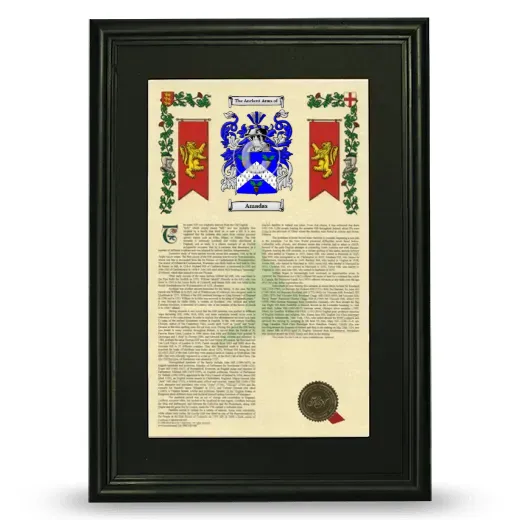 Amadas Deluxe Armorial Framed - Black