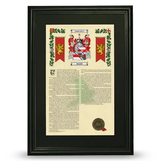 Amarle Deluxe Armorial Framed - Black