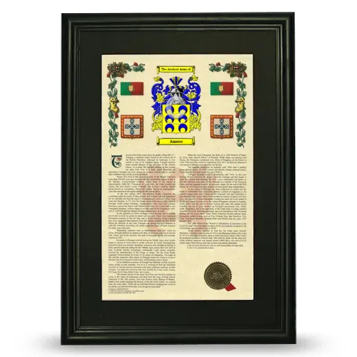 Amero Deluxe Armorial Framed - Black