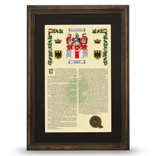 Ammon Deluxe Armorial Framed - Brown