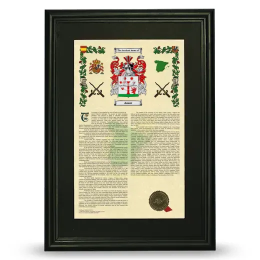 Amor Deluxe Armorial Framed - Black