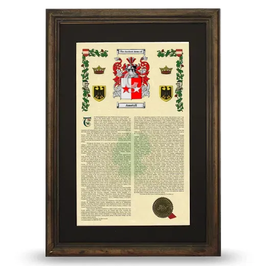 Amstyll Deluxe Armorial Framed - Brown