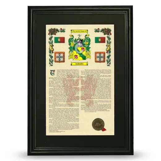 Andrades Deluxe Armorial Framed - Black