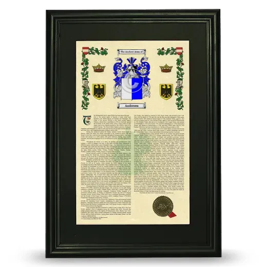 Andresen Deluxe Armorial Framed - Black