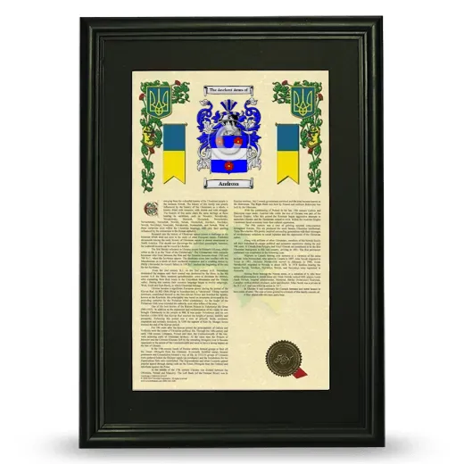 Andross Deluxe Armorial Framed - Black