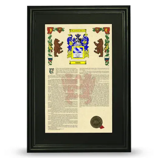 Ansen Deluxe Armorial Framed - Black