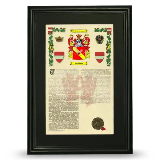 Anthonie Deluxe Armorial Framed - Black