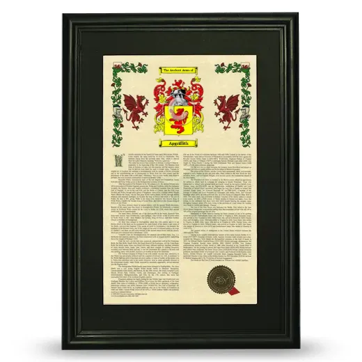 Apgriffith Deluxe Armorial Framed - Black