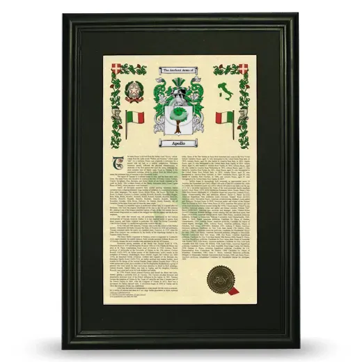 Apollo Deluxe Armorial Framed - Black