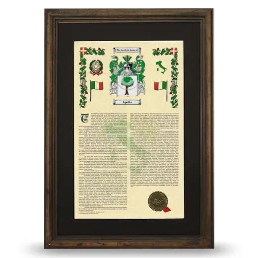 Apollo Deluxe Armorial Framed - Brown