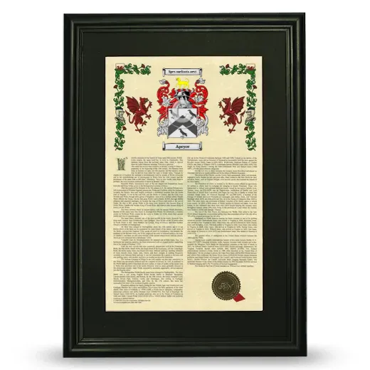 Apryce Deluxe Armorial Framed - Black
