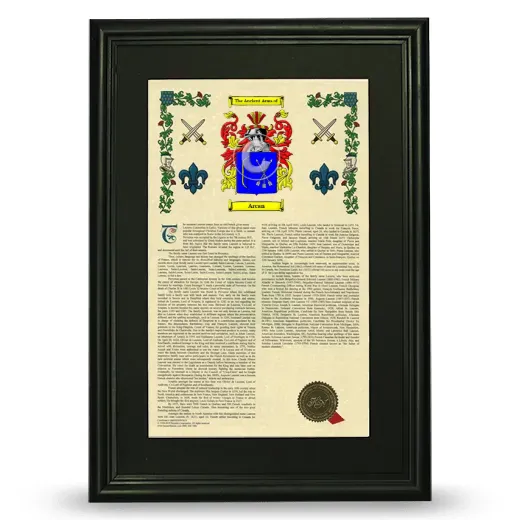Arcan Deluxe Armorial Framed - Black