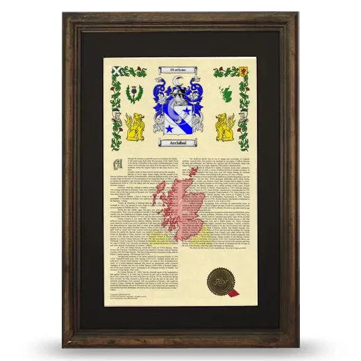 Archibal Deluxe Armorial Framed - Brown