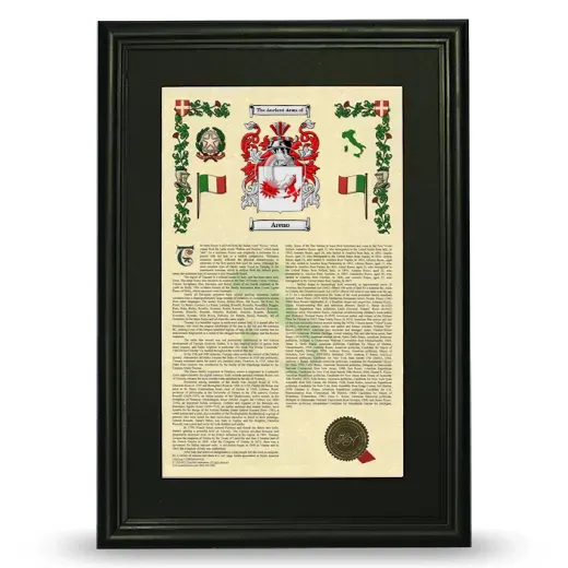 Areno Deluxe Armorial Framed - Black