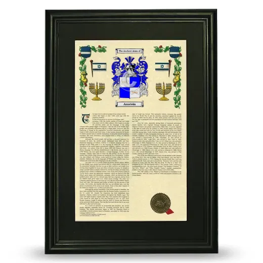 Arnstein Deluxe Armorial Framed - Black