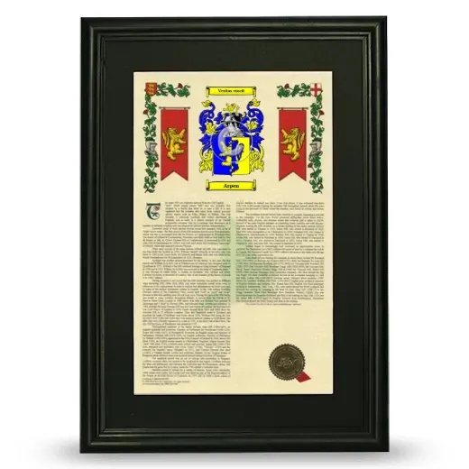 Arpen Deluxe Armorial Framed - Black