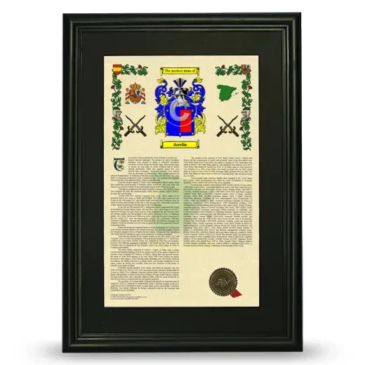 Arrelia Deluxe Armorial Framed - Black