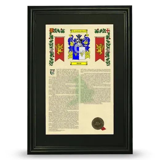 Ascot Deluxe Armorial Framed - Black